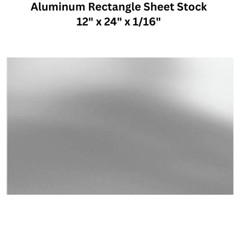 Aluminum Rectangle Sheet Stock 12″ x 24″ x 1/16″ 3003 Alloy Mill Finish Plate