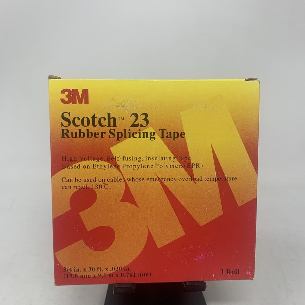 Scotch 23 Rubber Splicing Tape, 3/4 in. x 30 ft., 1 Roll- New + Free Shipping!