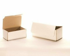 50 10 x 6 x 2 White Corrugated Mailers Die Cut Tuck Flap Boxes Free Shipping