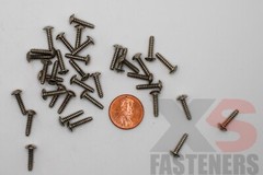 #4-24 x 1/2″ Truss Head, Slotted Sheet Metal Screw, Type B, Steel Nickel (2000)