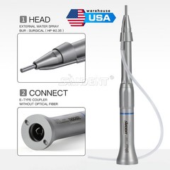SANDENT Dental Surgical Straight Handpiece 1:1 Direct Drive Micro Surgery E-type