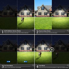 SANSI 2x LED Security Light Motion Sensor 7000LM IP65 Outdoor Wall Floodlight
