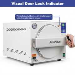 23L Dental Autoclave Steam Sterilizer 250℉&273℉ Stainless Steel 304 Medical