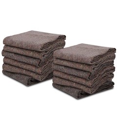 Moving Blankets Pro Economy 12 Pack Grey Shipping Furniture Pads 54″ x 72″