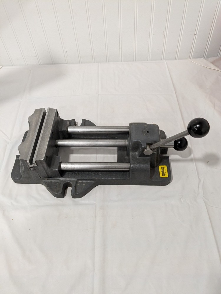 Heinrich Horizontal Drill Press Vise: 6″ Jaw Width, 6-3/16″ Jaw Opening 6-SV