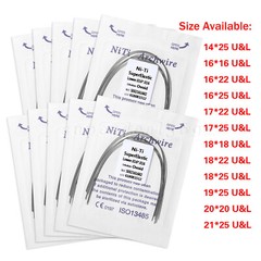 Dental Orthodontic NIti Elastic Ovoid/Square/Natural Rectangular Arch Wire OR