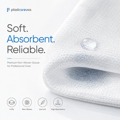 5000 2×2 Non Woven Sponges 4-Ply, Non-Sterile Cotton Dental Gauze (1 Case)