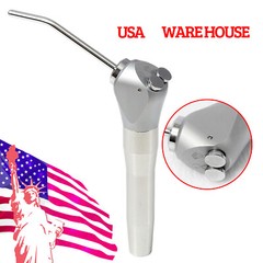 Dental 3 Way Air Water Spray Triple Syringe Handpiece w/ 2 Nozzles Tips Tubes