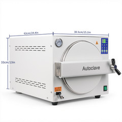 23L Dental Autoclave Steam Sterilizer 250℉&273℉ Stainless Steel 304 Medical