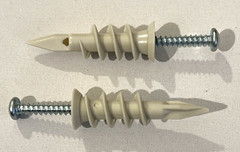 Self Drilling E Z Wall Anchors Plastic #8x 1-3/4″ for Drywall, Sheetrock
