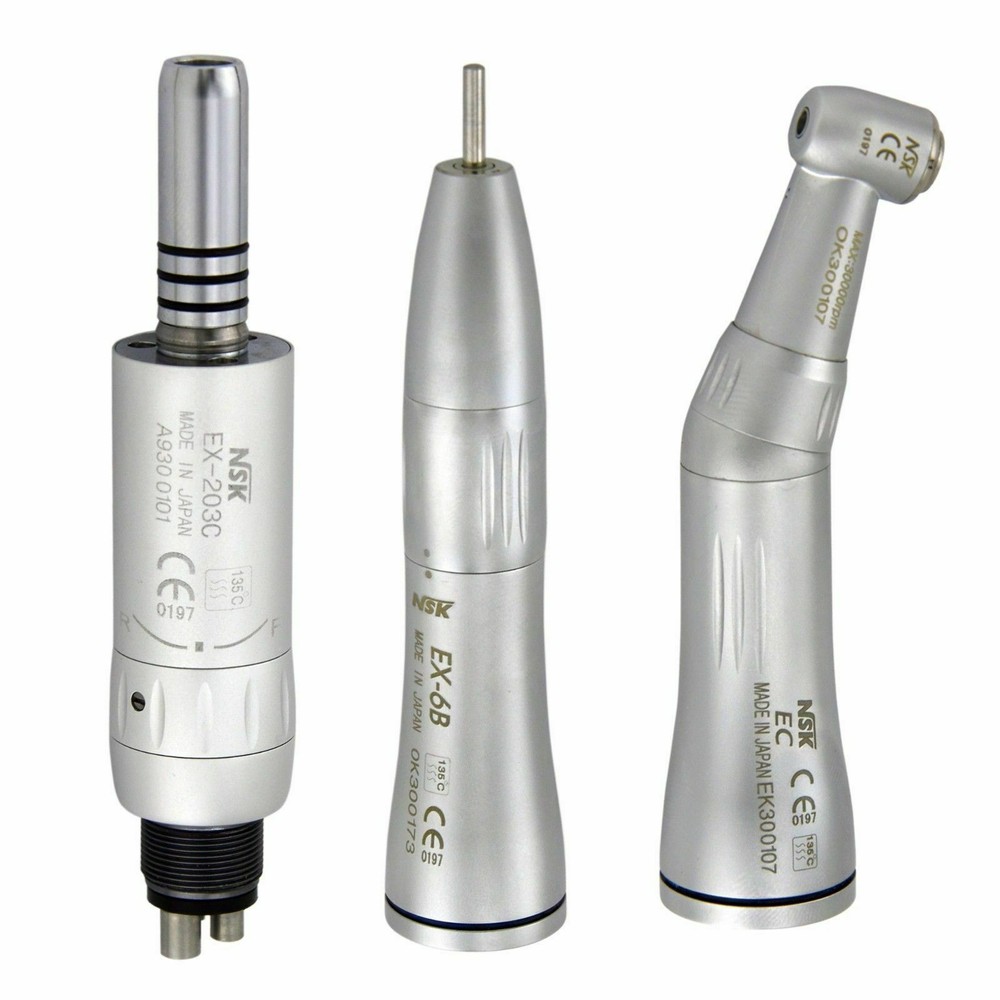 Dental Internal Water Spray Low Speed Handpiece Set Inner Channel Drill M4 USA