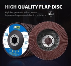 12/20 Pack Flap Discs 4.5 X 7/8″ Grinding Wheel T27 Flapper Wheel for Die Angle