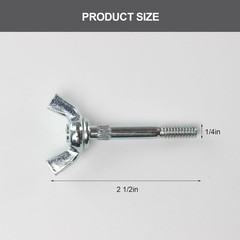 4 Packs Drywall Stilts Wing Bolt Replacement Kits, One Size, galvanized