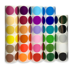 Small 1/2″ (0.5″) Round Inventory Coding Adhesive Labels 1000/RL (Choose Color)