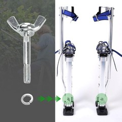 4 Packs Drywall Stilts Wing Bolt Replacement Kits, One Size, galvanized