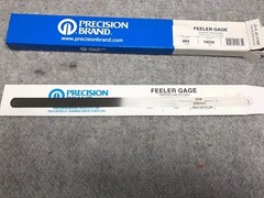 Lot of 2*** Feeler Gauge 0.004”X12” Long, 12 Pack PRECISION BRAND (24 Total)