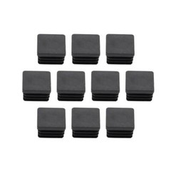 10pc 1″ inch Square Tube Hole Plug Plastic End Cap 1×1 Tubing Glide Tips Insert