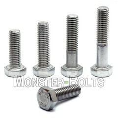 M5 Hex Cap Bolts / Screws, A2 Stainless Steel, 0.80 Coarse DIN 933 931 Tap 18-8