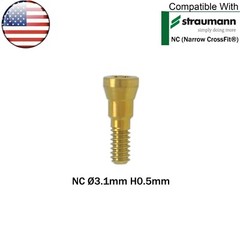US Dental NC/RC Closure Screw Healing Cap Abutment GH 0/0.5mm fits Straumann ITI