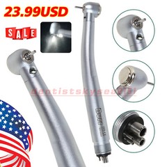 Burr E-generator Dental LED Fiber Optic High Speed Handpiece 4 hole UDM4