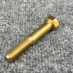 1/2″-13×3-1/2″ Hex Cap Screws Grade L-9 Bolts USA Zinc Yellow LOT OF 5