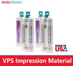 Dental HEAVY BODY FAST SET VPS Impression Material PVS Bulk 100x 50ML Cartridges