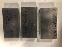 7075 T6 Aluminum Billet Stock 9.5 x 5 x 2 Block