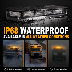 16.5 Inch Roof Top Beacon Emergency Strobe Light 56 LED Magnetic Warning Caution