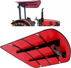 Sun Shield Tuff Top Tractor Canopy – Red For 2″ x 2″ or 2″ x 3″ ROPS 48″ X 52″