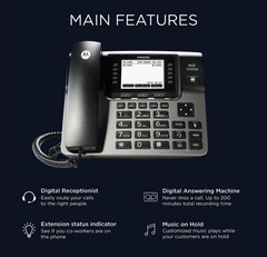 Motorola ML1000 4-Line Corded Base Station-expanding Business Phone System NEW