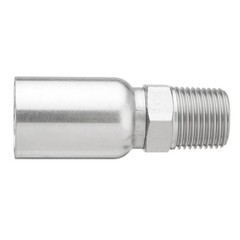 12-Pack 1/2″ Hose x 1/2″ NPTF Male Pipe Thread Hydraulic Hose End Crimp Fittings