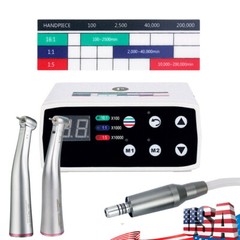 Dental Electric LED Brushless Micro Motor/1:5 Increasing Fiber Handpiece