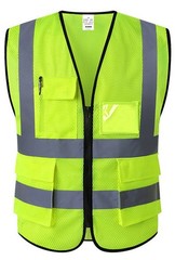 5 Pockets Mesh High Visibility Reflective Safety Vest for Men and Women Work …