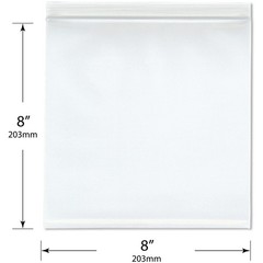 Plymor 8″ x 8″, 8 Mil Extra Thick Heavy Duty Zipper Reclosable Plastic Bags