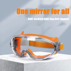 Safety Goggles Over Glasses Anti Fog Scratch Resistant Adjustable Eye Protection