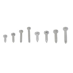 550Pcs 304 SS Wood Screws, Phillips Head #4 #6 #8 #10 #12 Assortment