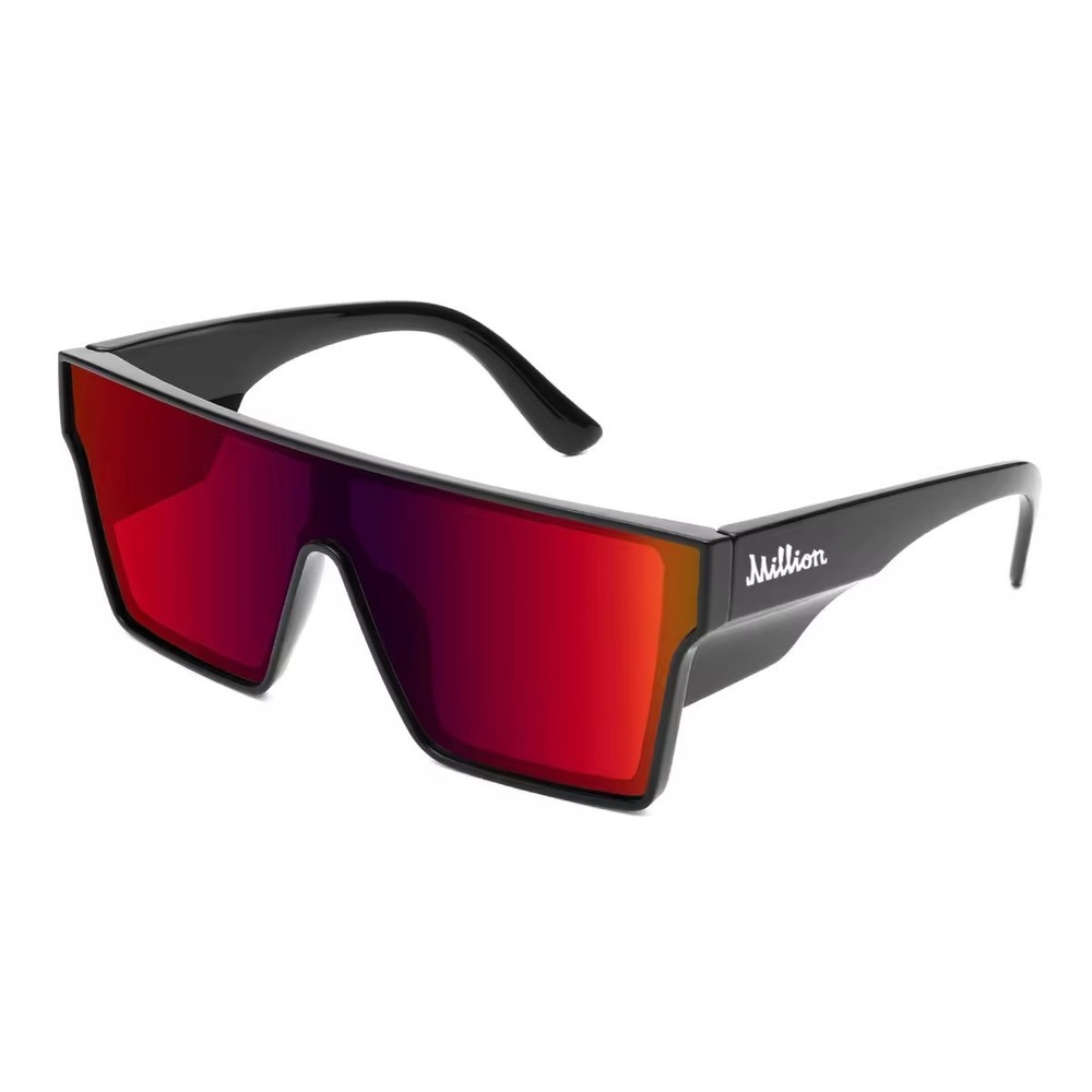 Million Vision Z87+ Safety Glasses Red Lens Full Frame Protective Eyewear