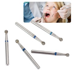 100pcs AZDENT Dental Diamond Burs For High Speed Handpiece Friction Grip 1.6mm