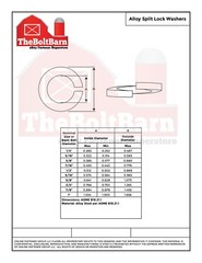 1/4″ Alloy Steel Split Ring Lock Washers Grade 8 Black Oxide (Pick Qty)