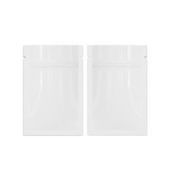 100/200/500 Glossy White Mylar Foil Smell Proof Resealable Zip Seal Lock Bags