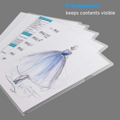 Quality 25 Clear Document Sleeves – Letter Size, Easy Thumb Opening