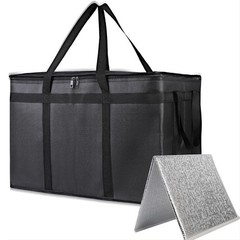 79L Insulated Food Delivery Bag Thermal Waterproof Pizza Bag for Catering Grocer