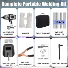 Saker Portable Electric Welding Machine,110V Portable Welder Handheld with IG…