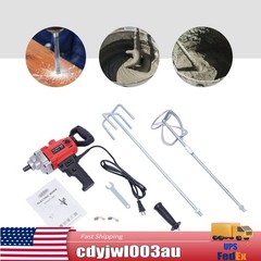 1050W Corded Electric Mixer Drill 1050 RPM 6-Speed for Concrete Mortar Paint