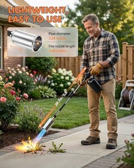 Saker Propane Torch Weed Burner – 45,000 BTU Flame Thrower with 30″ Curved Handl