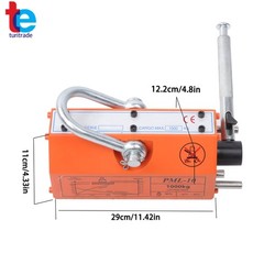 2 Safety Factor 2200Lbs/1000kg Magnetic Lifter Lifting Magnet Neodymium Hoist