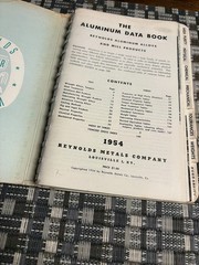ALUMINUM DATA BOOK — ALUMINUM ALLOYS & MILL PRODUCTS REYNOLDS METALS BOOK 1954