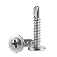 #8 x 2 Wafer Head Self Drilling Screws, Self Tapping Screws Sheet Metal Screw.