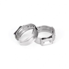 10/100X 304 Stainless Steel Single Ear Hose Clamps Assortment Water Pipe Hoop