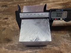 7075 T7351 alum billet 4 1/2 lbs FREE FedEx Ship 3″ x 3″ x 4 1/2″ Plate Block